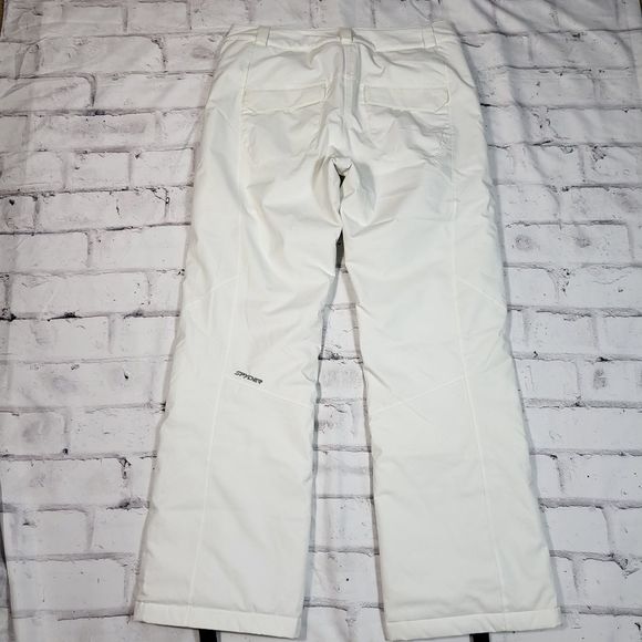 SPYDER White Winner Snow Ski Cold Weather Sports Pants Size 12 - Picture 6 of 7